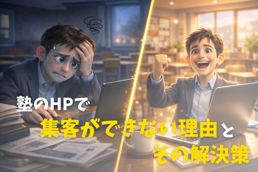 塾のホームページで集客できない５つの理由とは？