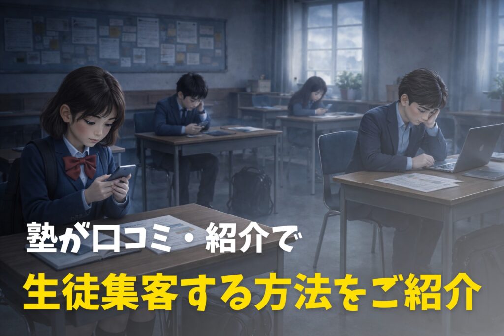 塾の口コミ・紹介で生徒集客をする方法｜広告なしでも自然に広がる仕組みとは？